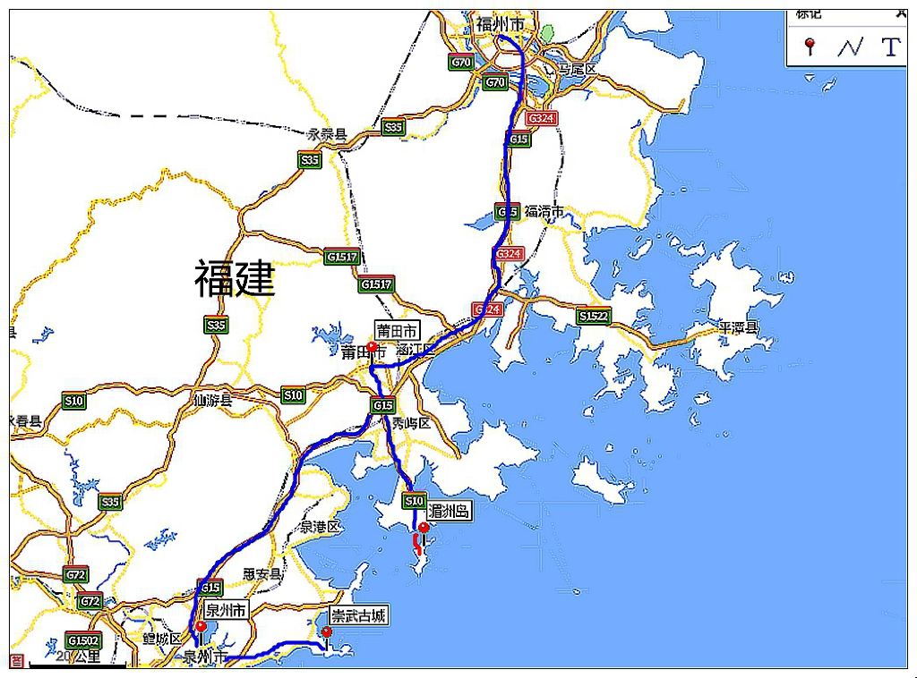 武汉—莆田—湄洲岛—泉州—惠安—崇武古城—泉州—福州—武汉