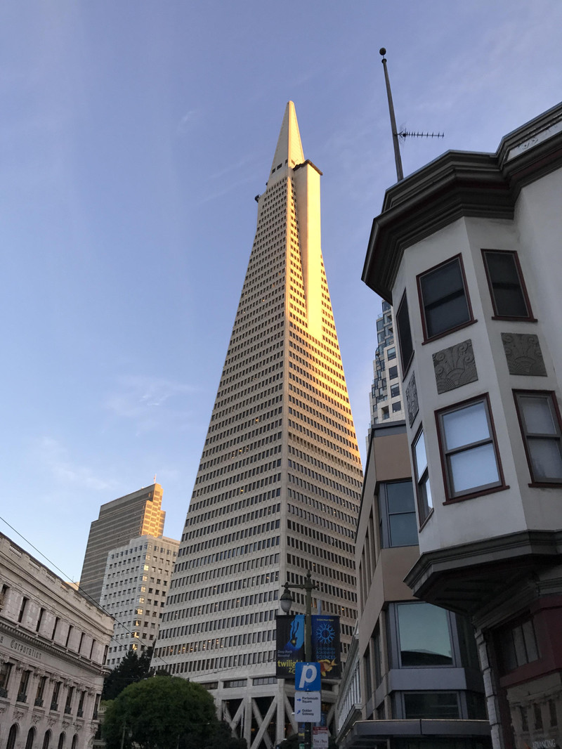 泛美金字塔是旧金山最高的大楼,也是后现代主义建筑的代表~离