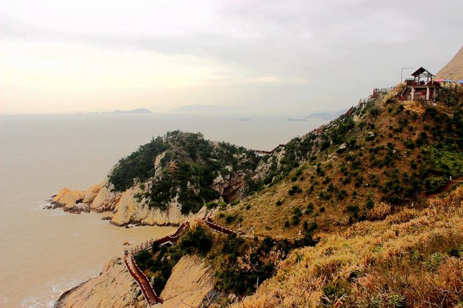 温岭最美的海岸线石塘镇珍珠滩滨海绿道