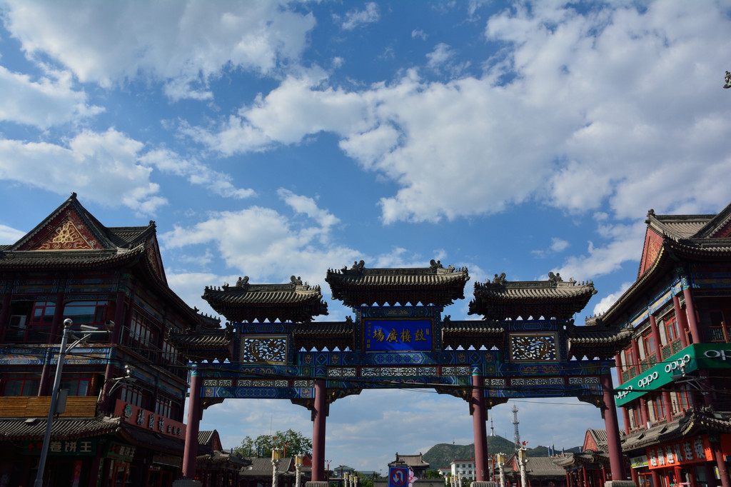 鲁班庙位于原天津蓟县老城区鼓楼边上,约300米距离|,在街角转处的一个