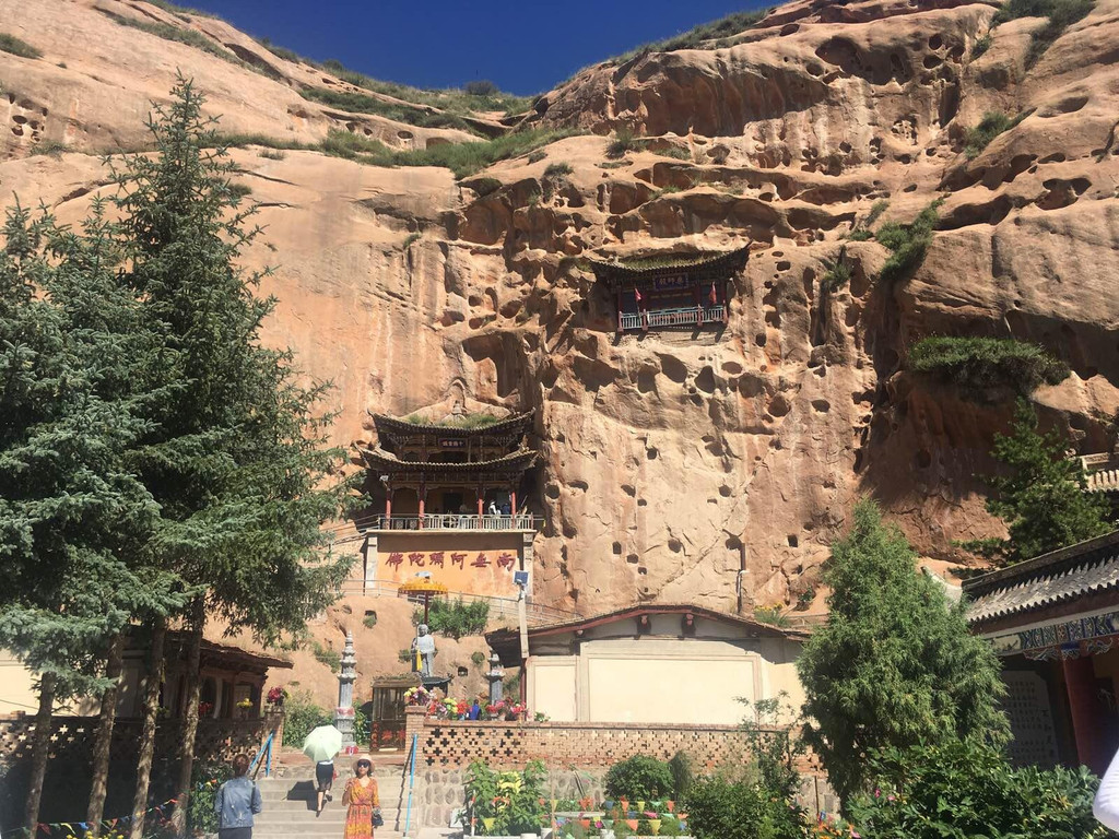 第8天 2017-07-28 张掖马蹄寺 马蹄寺石窟由于历史悠久,同敦煌的