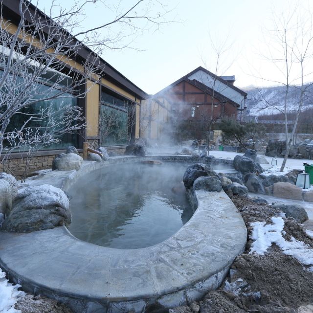 本溪花溪沐温泉酒店1-3晚 双人早餐 双人两次不限时温泉门票【网红