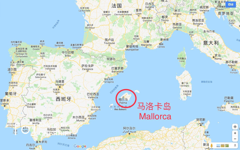 欢迎移步                    面的马洛卡岛旅游资讯 马略卡岛的位置