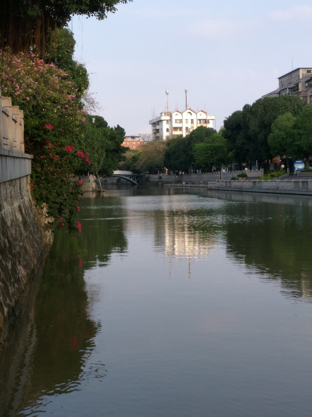 沙头水乡,一河两岸,绿树婆裟.