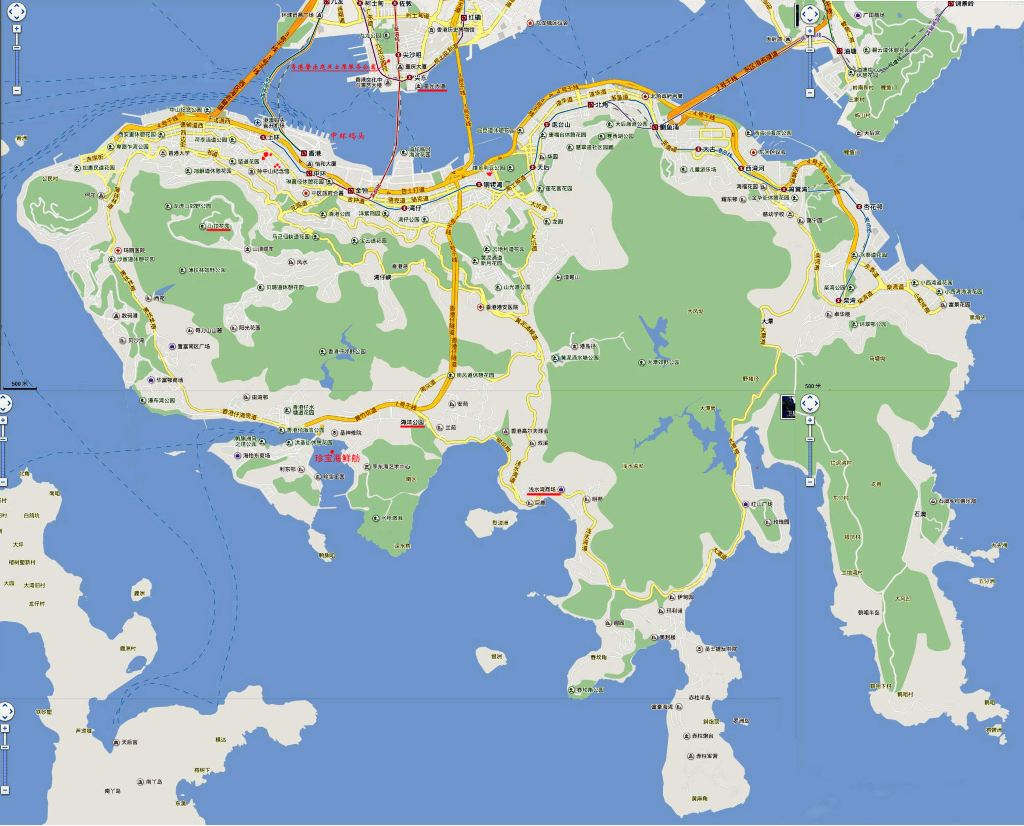 004 香港岛地图