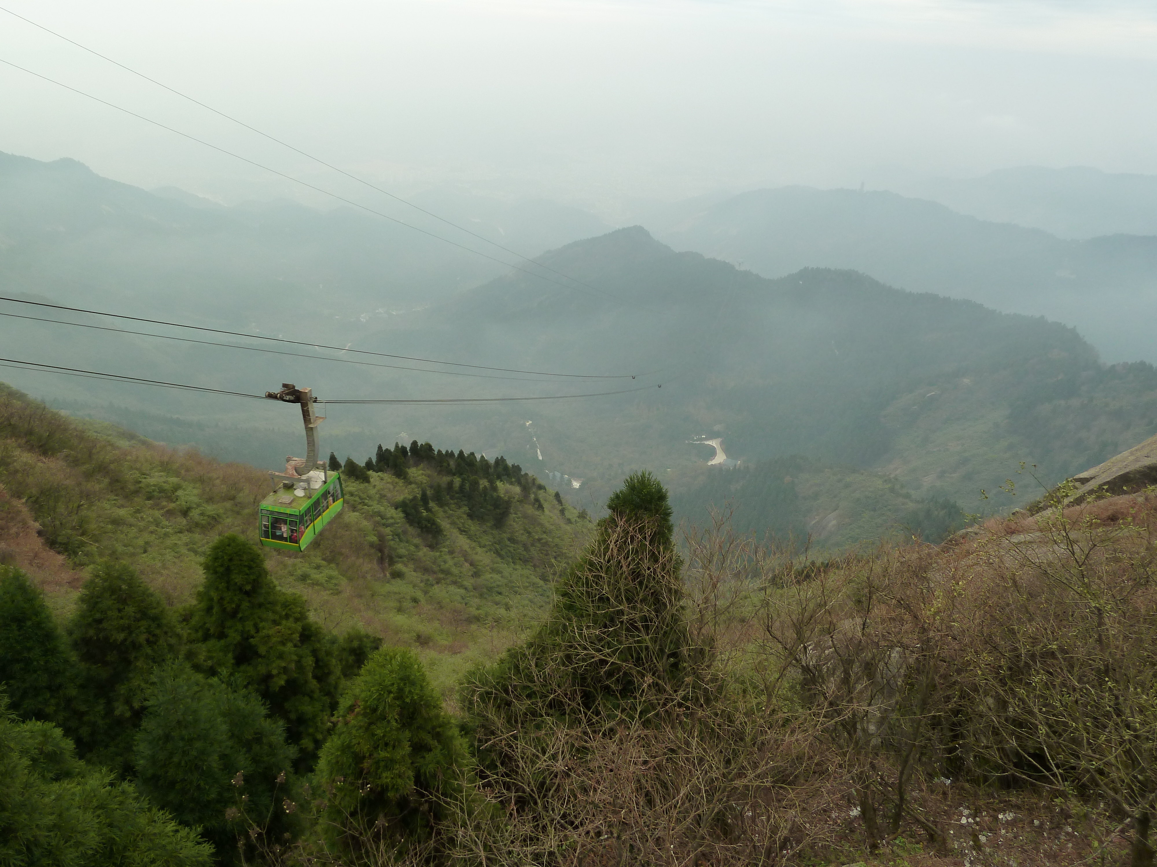 缆车途中 衡山风景名胜区