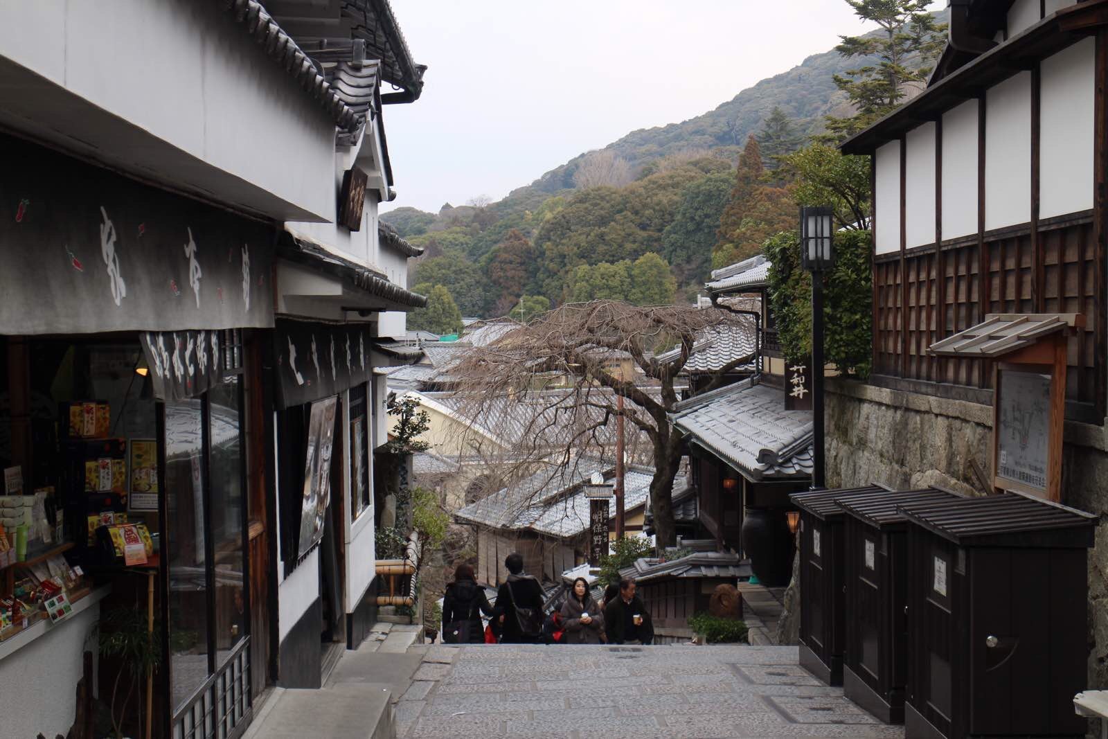 一路上坡 京都清水坂