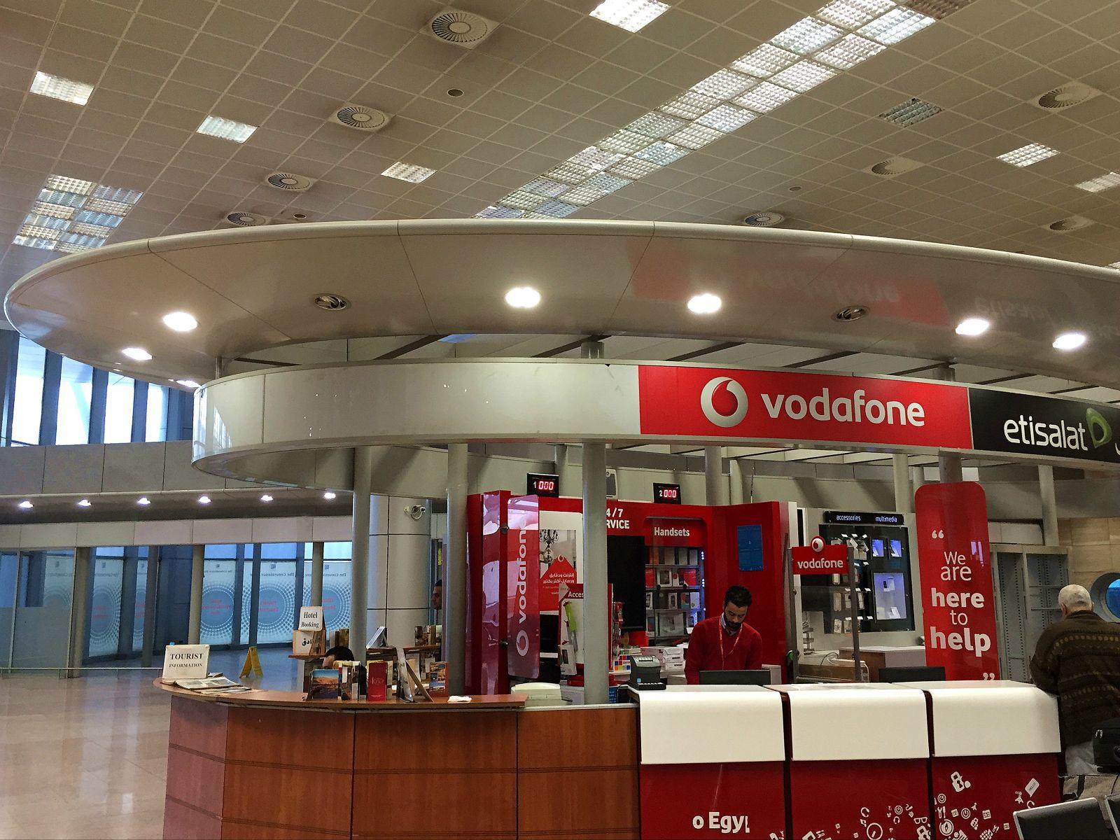 vodafone柜台 开罗国际机场