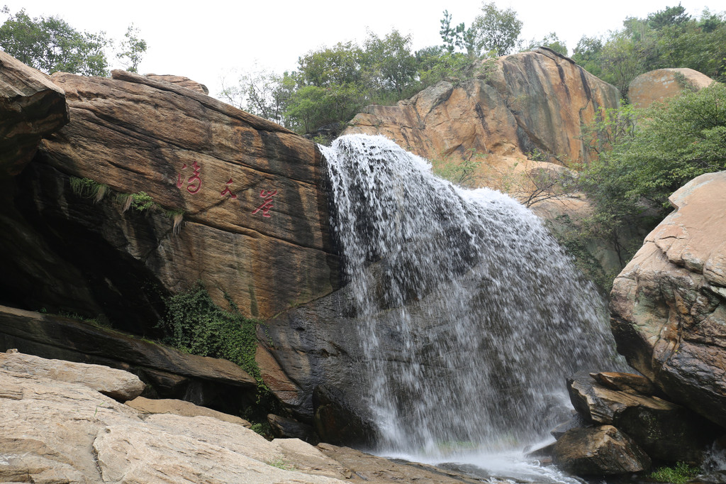 船山飞瀑,连云港经典山水