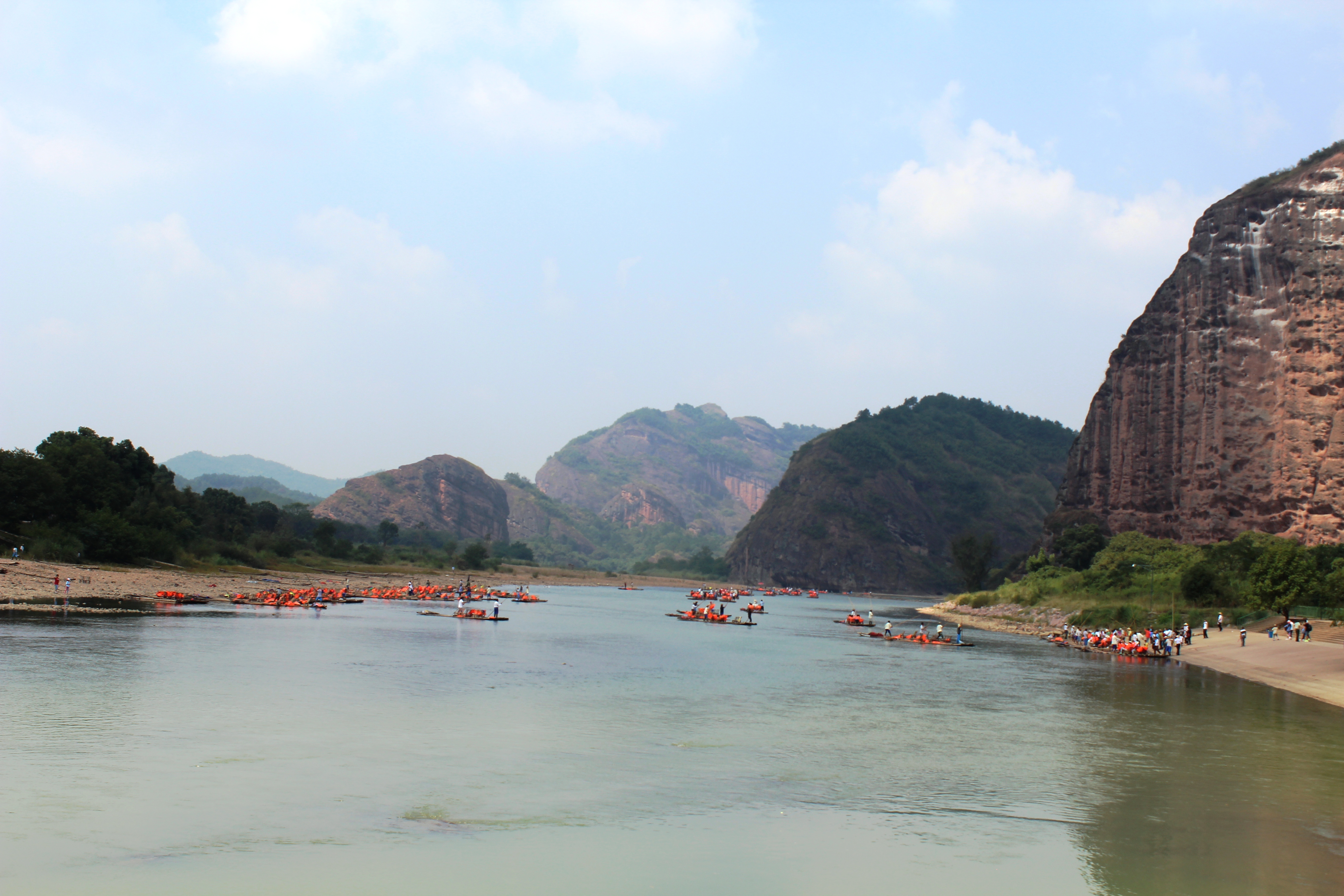 仙水岩芦溪河竹筏漂流