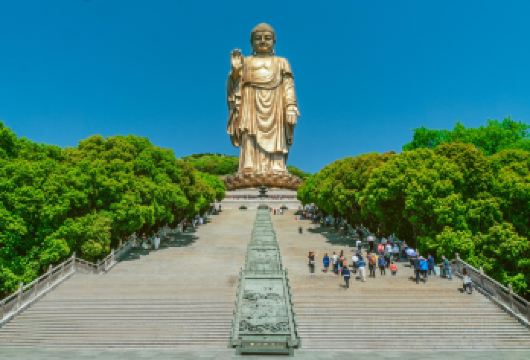 【福至灵山•福运启程】无锡灵山大佛纯玩一日游【灵山大佛通高88米，佛 灵山大佛 灵山大佛 体79米，莲花瓣9米。】