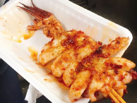 酱爆鱿鱼烤肉串