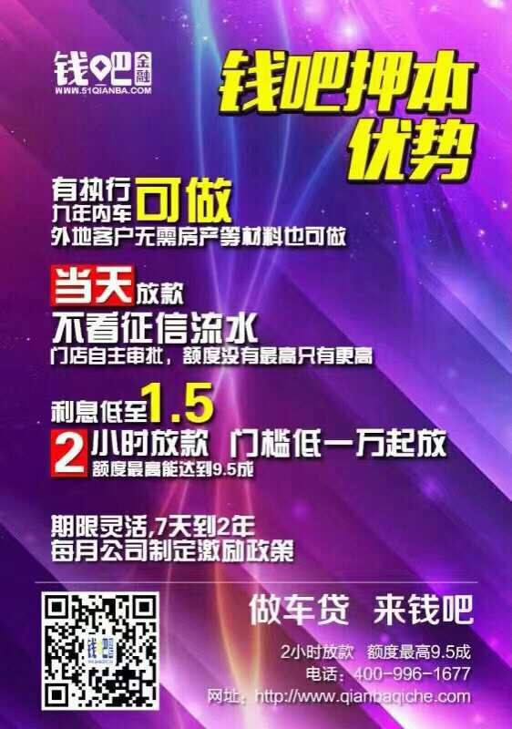 ！利息1.5起最快两小时放款！就是这么给力[得意] 送钱电话：18236817858全文