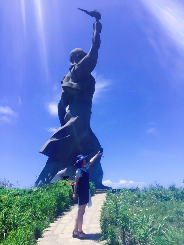 自由男神像~其实这个不叫自由男神,这个名字是一起玩皮艇的小哥开玩笑