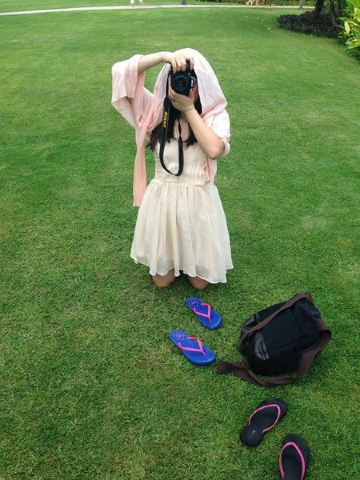 亚龙湾 装淑女拍完照片后 熊孩子的本来面目就暴露了 私底下的我是