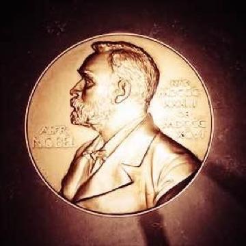 地面浮雕的诺贝尔头像 诺贝尔博物馆