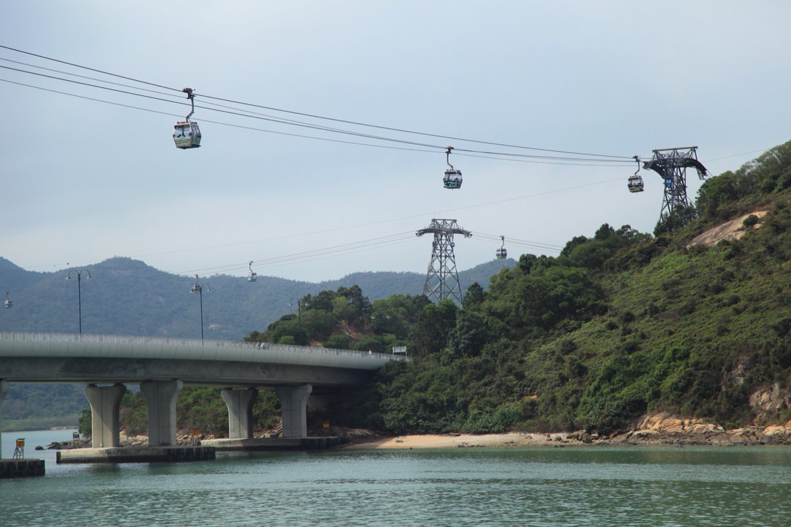 缆车,好多旅行团都到这儿 东涌