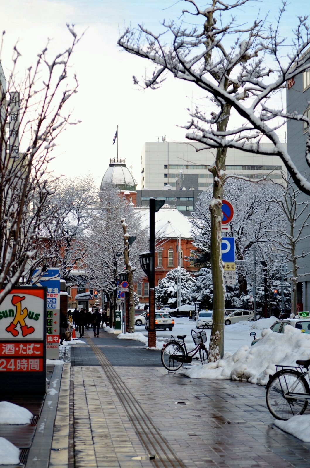 早晨的札幌也很有冬日的感覺