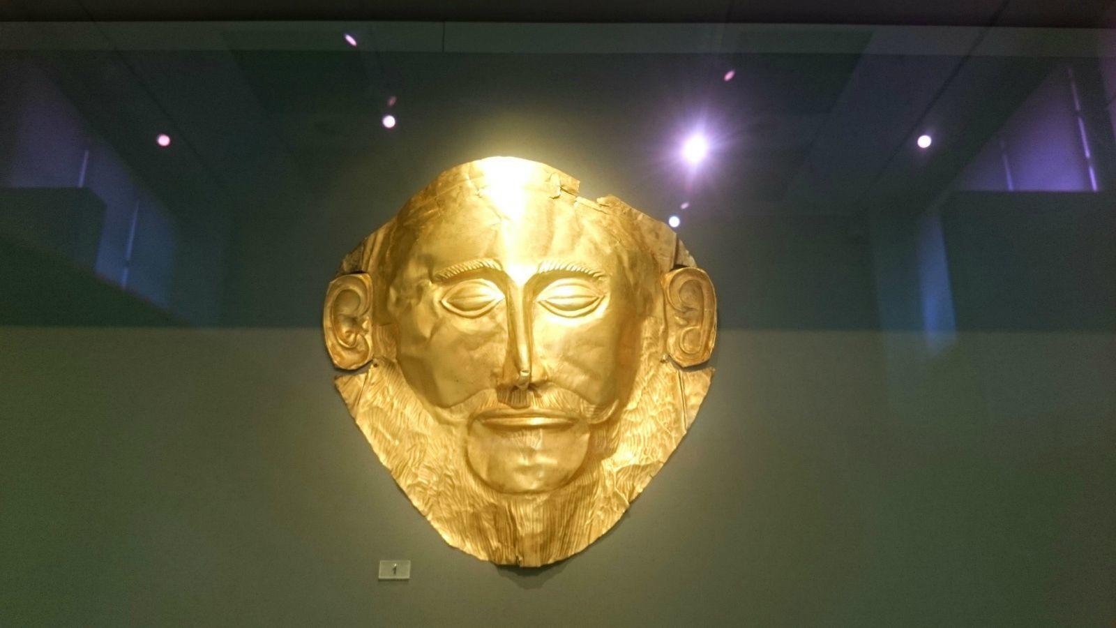阿伽门农的黄金面具 雅典国家考古博物馆