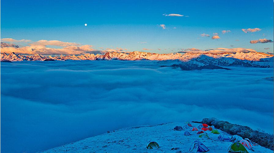 媲美牛背山的神山·360°觀景平臺·達瓦更扎·蜀山