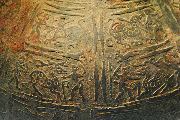 狩猎纹铜壶纹饰